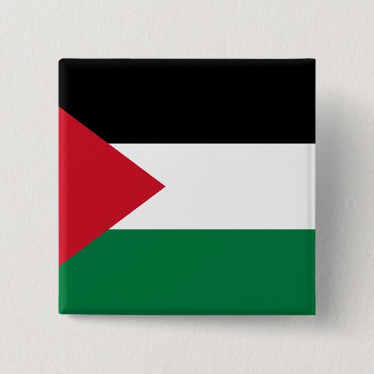 Palestina, Palau-vlag Vierkante Button 5,1 Cm (Voorkant)