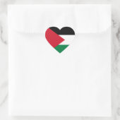 Palestina/Palestijnse hartvlag Hart Sticker (Tas)