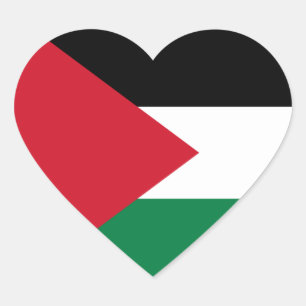 Palestina/Palestijnse hartvlag Hart Sticker