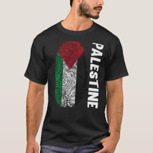 Palestina Palestijnse Vingerafdruk DNA Vlag Palest T-shirt