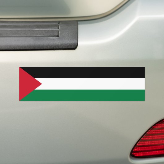 Palestina/Palestijnse vlag Bumpersticker (Op auto)