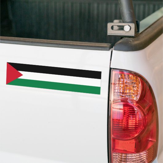 Palestina/Palestijnse vlag Bumpersticker (Op Truck)