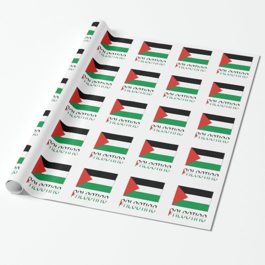 Palestina Palestijnse Vlag Cadeaupapier (Uitgerold)