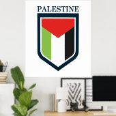 Palestina & Palestijnse vlag Poster (Thuiskantoor)