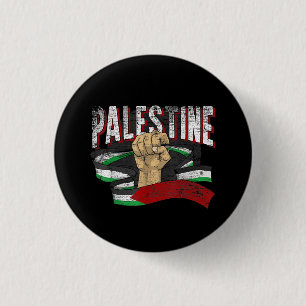 Palestina Palestijnse Vlag Vuist Gaza Ronde Button 3,2 Cm