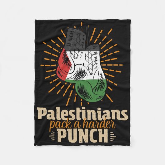 Palestina Palestijnse worstelboksen Fleece Deken (Voorkant)