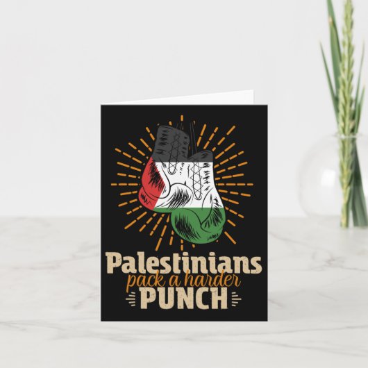 Palestina Palestijnse worstelboksen Kaart (Voorkant)