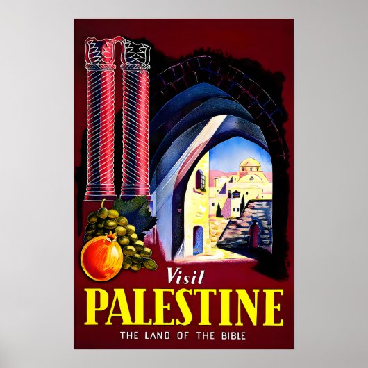Palestina Reisposter Palestijnse Kunst Print (Voorkant)