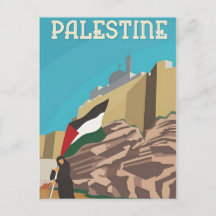 Palestina Reizen waterverf retro