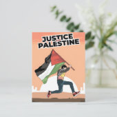 Palestina Reizen waterverf retro Briefkaart (Staand voorkant)