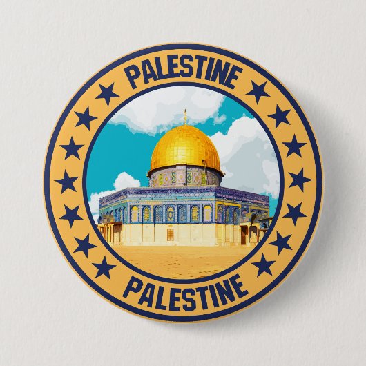 Palestina Ronde Button 7,6 Cm (Voorkant)