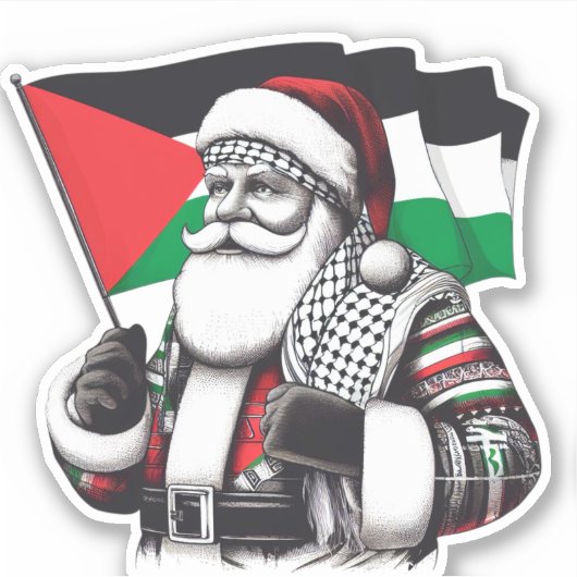 PALESTINA SANTA STICKER (Voorkant)
