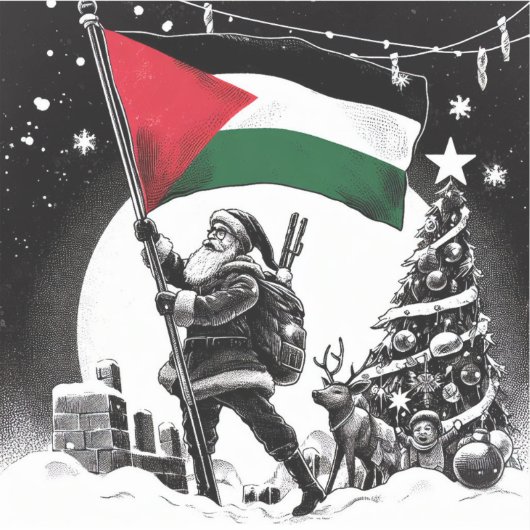 PALESTINA SANTA STICKER (Voorkant)