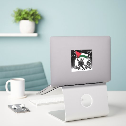 PALESTINA SANTA STICKER (Laptop op bureau)