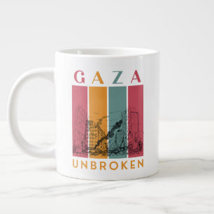 Palestina Solidariteit Reuzenmok – Gaza Ongebroken Grote Koffiekop