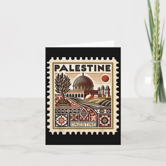 Palestina Stamp Dome Cultureel Erfgoed Kunst Kaart (Voorkant)