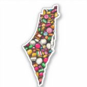 PALESTINA Suiker van verzet, proef de hoop. Sticker (Voorkant)