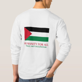 Palestina Support T-shirt met lange mouwen