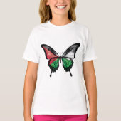 Palestina Swallowtail Vlinder Vlag T-shirt (Voorkant)