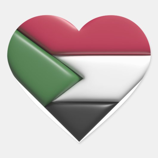 Palestina Sweatshirt, GRATIS Palestina, Menselijk  Hart Sticker (Voorkant)