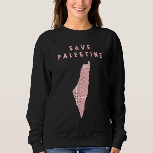 Palestina sweatshirt - Palestijnse sjaal (Voorkant)
