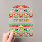 Palestina Tatreez Traditioneel Borduurwerk Acryl Uitnodigingen (Insitu (Draagbaar))