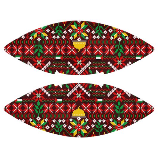 Palestina Tatreez Traditioneel Borduurwerk American Football (Panelen)