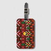 Palestina Tatreez Traditioneel Borduurwerk Bagagelabel (Voorkant (verticaal))