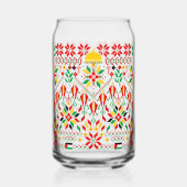 Palestina Tatreez Traditioneel Borduurwerk Blikvorm Glas (Voorkant)