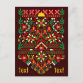 Palestina Tatreez Traditioneel Borduurwerk Briefkaart (Voorkant)