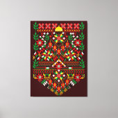 Palestina Tatreez Traditioneel Borduurwerk Canvas Afdruk (Voorkant)