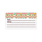 Palestina Tatreez Traditioneel Borduurwerk Etiket (Voorkant)