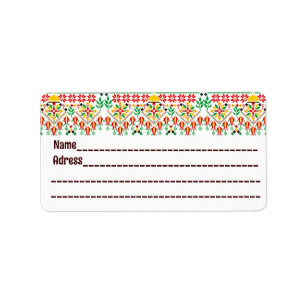 Palestina Tatreez Traditioneel Borduurwerk Etiket