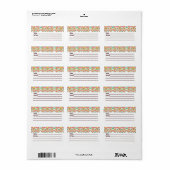 Palestina Tatreez Traditioneel Borduurwerk Etiket (Full Sheet)