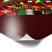 Palestina Tatreez Traditioneel Borduurwerk Foto Afdruk (Hoek)