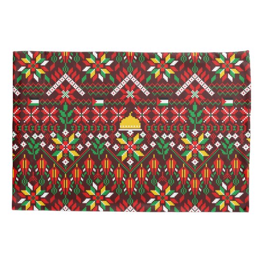 Palestina Tatreez Traditioneel Borduurwerk Kussensloop (Achterkant)