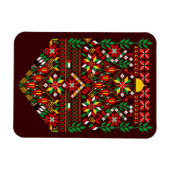 Palestina Tatreez Traditioneel Borduurwerk Magneet (Horizontaal)