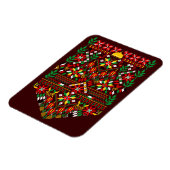 Palestina Tatreez Traditioneel Borduurwerk Magneet (Linkerzijde)