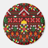 Palestina Tatreez Traditioneel Borduurwerk Magneet (Voorkant)