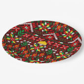 Palestina Tatreez Traditioneel Borduurwerk Papieren Bordje (Gekanteld)