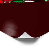 Palestina Tatreez Traditioneel Borduurwerk Perfect Poster (Hoek)