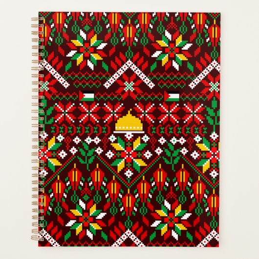 Palestina Tatreez Traditioneel Borduurwerk Planner (Voorkant)