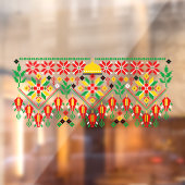 Palestina Tatreez Traditioneel Borduurwerk Raamsticker (Vel 2)