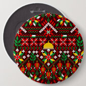 Palestina Tatreez Traditioneel Borduurwerk Ronde Button 6,0 Cm (Voorkant /achterkant)