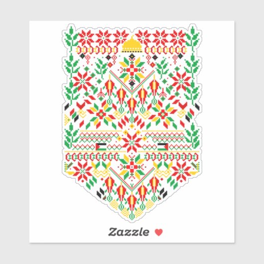 Palestina Tatreez Traditioneel Borduurwerk Sticker (Vel)