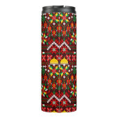 Palestina Tatreez Traditioneel Borduurwerk Thermosbeker (Achterkant)