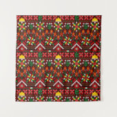 Palestina Tatreez Traditioneel Borduurwerk Wandkleed (Voorkant)