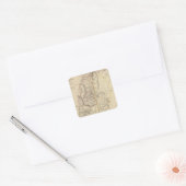 Palestina, tijd van onze redder vierkante sticker (Envelop)