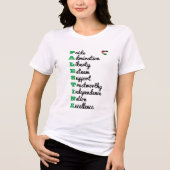 Palestina Tri-Blend Shirt (Voorkant)