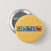 Palestina uit elementen ronde button 5,7 cm (Voorkant /achterkant)